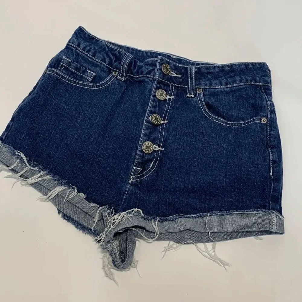 BDG Super High Rise Foxy Button Fly Denim Short